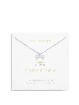 Joma Jewellery A LITTLE THANK YOU NECKLACE, Silver, Women