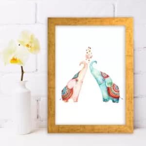 AC590464235 Multicolor Decorative Framed MDF Painting