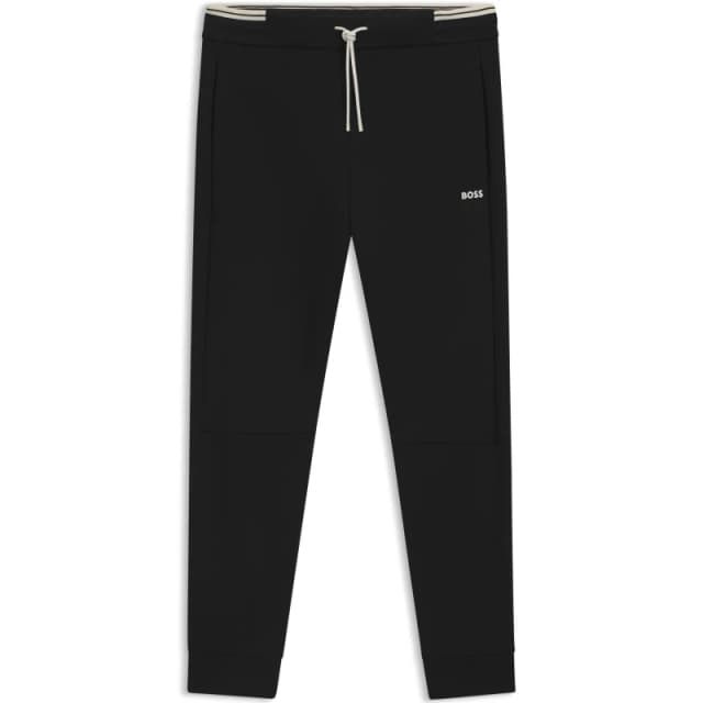 Boss Mens HBG Zone Jog Soft Cotton-Blend Jogging Bottoms Black male XS