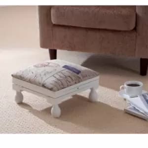 Gablemere 3 Position Footstool - White