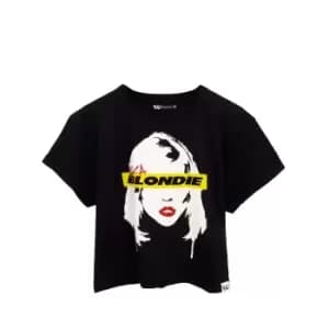 Blondie Womens/Ladies AKA Crop Top (XL) (Black/White)
