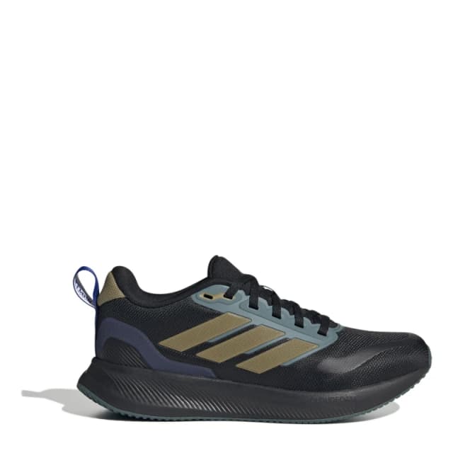 adidas Kids Runfalcon Runners Black/Khki/Tl male 4 (36.5)