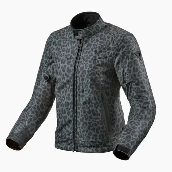 REV'IT! Shade H2O Jacket Lady Leopard Dark Gray Size XL