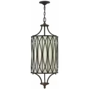 Loops - 3 Bulb Ceiling Pendant Light Fitting Victorian Bronze LED E14 60W Bulb