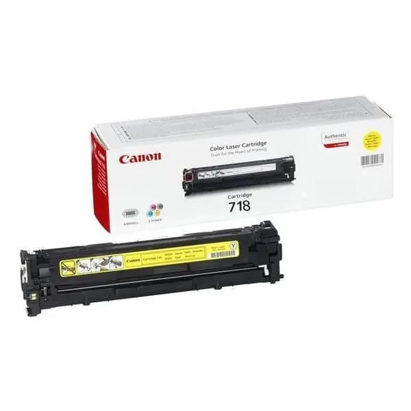 Canon 718 (Yield: 2,900 Pages) Yellow Toner Cartridge