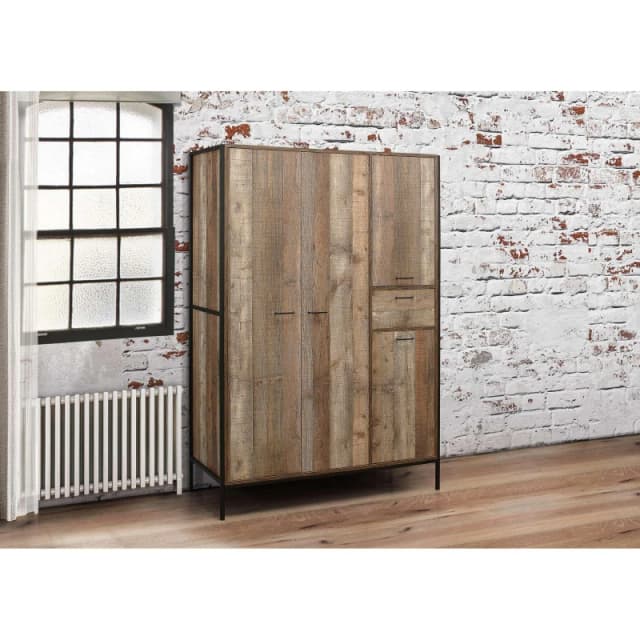 Birlea Urban 4 Door Wardrobe - Brown Brown One Size