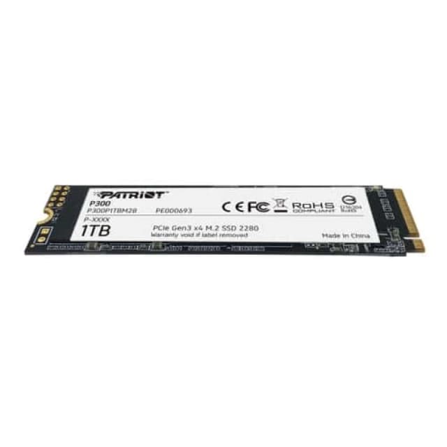 Patriot P300 1TB PCIe Gen 3 NVMe SSD - 2100MB/s Read, 1650MB/s Write - P300P1TBM28