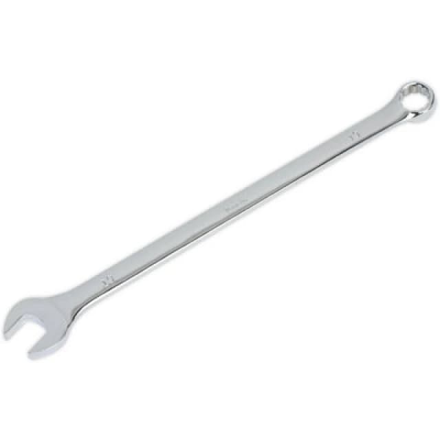 Loops 19mm x 349mm Extra Long Combination Spanner - Chrome Vanadium Steel Nut Wrench Metallics