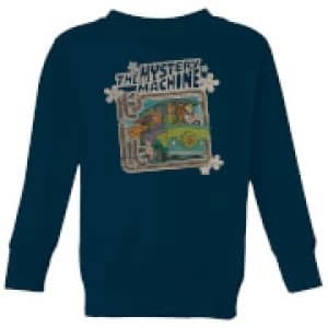 Scooby Doo Mystery Machine Psychedelic Kids Sweatshirt - Navy - 9-10 Years