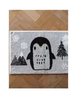 Catherine Lansfield Cosy Penguin Bathmat