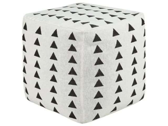 Beliani Pouffe Tarodi Cotton Off-White