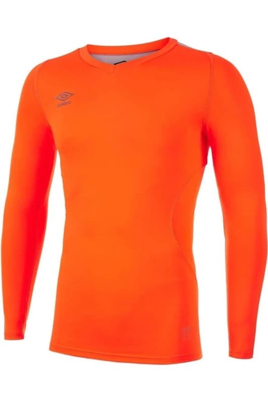 Umbro Umbro Men Elite V Neck Base Layer Top in Orange Size: Small Orange S Male 5063107907707