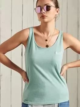 Superdry Classic Vest -green, Green, Size 10, Women