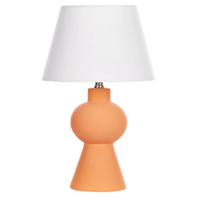 Beliani Table Lamp Fabilos Ceramic Orange