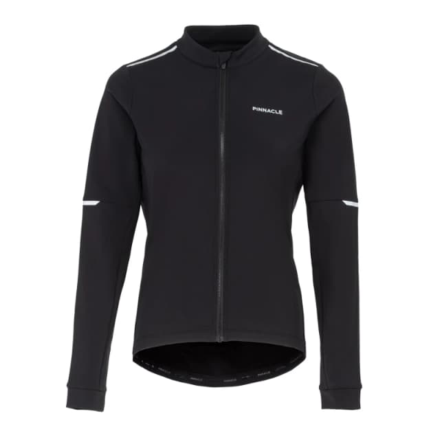 Pinnacle Thermal Long Sleeve Cycling Jersey Ladies Black female 8 (XS)