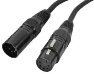 5 Pin XLR To XLR DMX Cable 0.5M