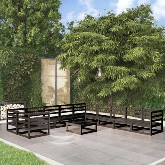 VIDAXL 11 Piece Garden Lounge Set Solid Pinewood Vidaxl 8720286471166