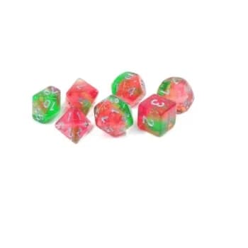 Lotus Glowworm Polyhedral Dice Set - Sirius Dice