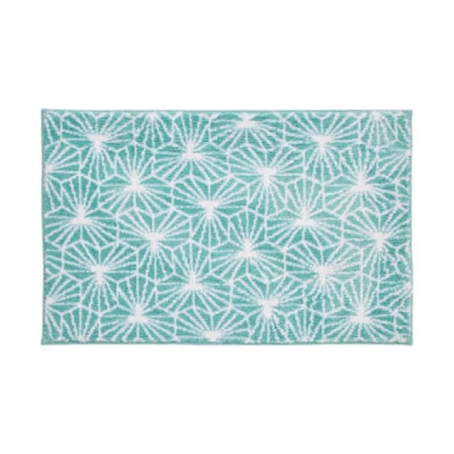 Allure Bath Fashions Geometric Design Non-Slip Bath Mat - Duckegg