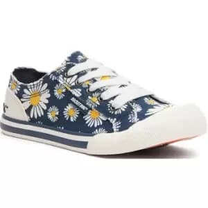Rocket Dog Womens Jazzin Homer Daisy Lace Up Plimsolls UK Size 4 (EU 37)