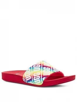 UGG Logo Beach Slider - Multi, Size 2 Older