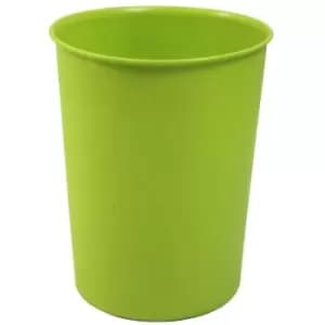 JVL Quality Vibrance Lightweight Plastic Waste Paper Basket Bin, Green
