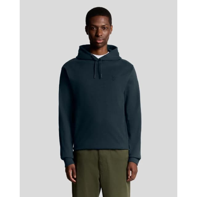 Lyle and Scott Interlock Pullover Hoodie Black male S