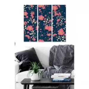 MDF1151445 Multicolor Decorative MDF Painting (3 Pieces)