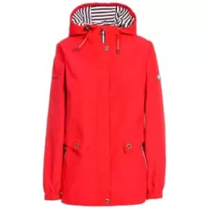 Trespass Womens/Ladies Flourish Waterproof Jacket (L) (Hibiscus Red)