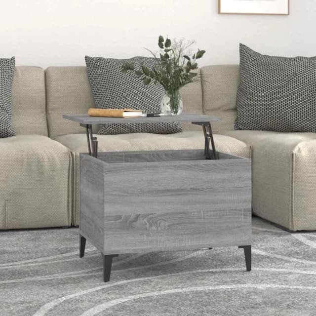 Vidaxl Coffee Table Grey Sonoma 60X44.5X45cm Engineered Wood, Grey 819578