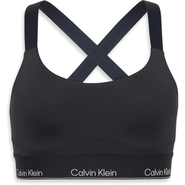 Calvin Klein Womens High Impact Non Wired Moisture Wicking Sports Bras Black female 8 (XS)
