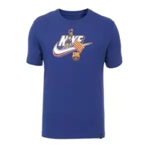 Nike Barcelona Futura T-Shirt 2023 2024 Adults - Blue