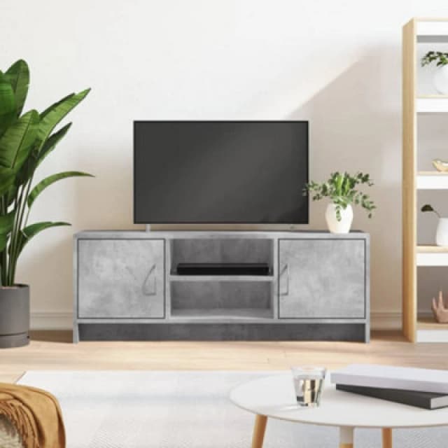 Vidaxl TV Cabinet Concrete Grey 102X30X37.5cm Engineered Wood
