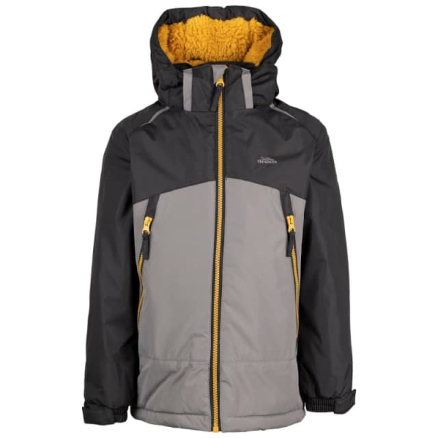 Tresspass Kids Trespass Adjustable Hood Lightweight Waterproof Jacket Storm Grey male 5-6 Yrs