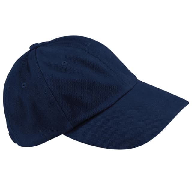 Beechfield Beechfield Men Low Profile Heavy Brushed Cotton Baseball Cap Pack of 2 in Navy Navy One Size Male 5059269089818