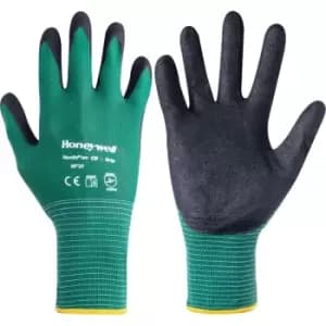 NF35 Northflex Oil Grip Palm-side Coated Green/Black Gloves - Size 10