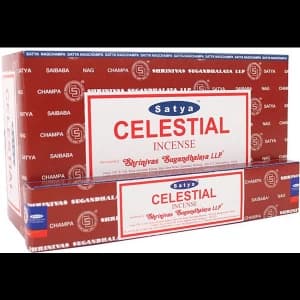 Box of 12 Packs of Celestial Incense Sticks by Satya