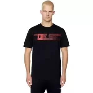 Diesel Line Logo T-Shirt Mens - Black