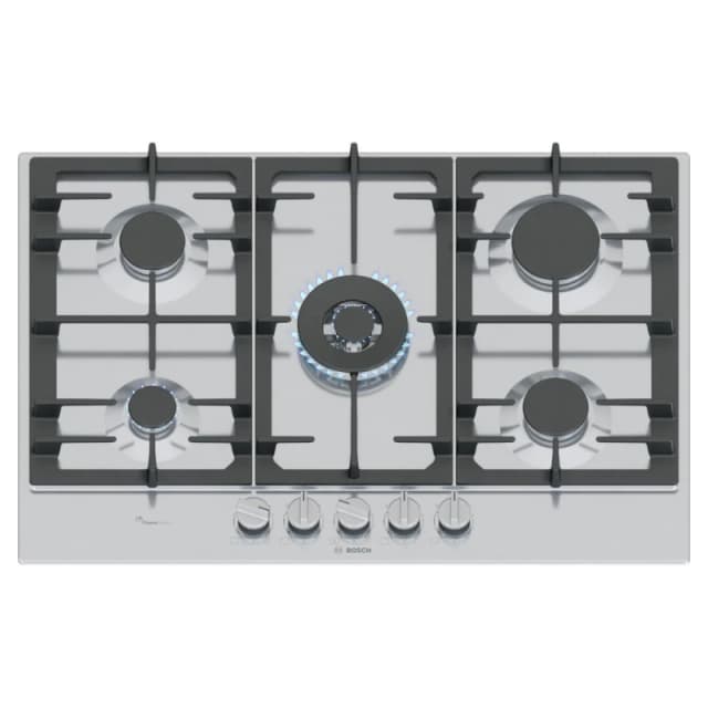 Bosch PCQ7A5I90 75cm Gas Hob - Stainless Steel