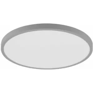 Loops - Wall / Ceiling Light Silver 400mm Round Surface Mounted 25W LED 3000K