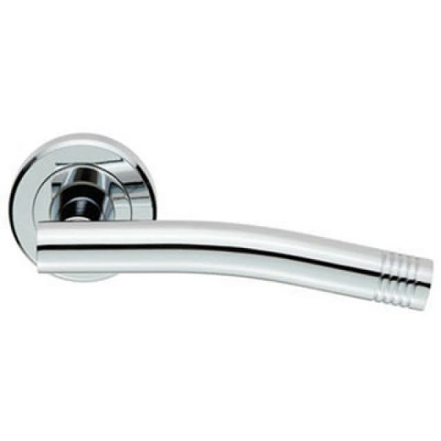Loops PAIR Round Bar Handle with Arch Concealed Fix Round Rose Polished Chrome Multi