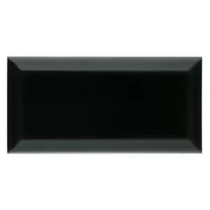Wickes Metro Black Ceramic Tile 200 x 100mm