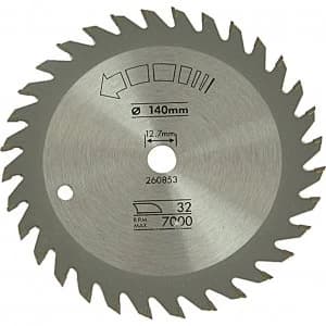 Black and Decker Piranha TCT Fine Cross Cutting Circular Saw Blade 140mm 32T 12.7mm