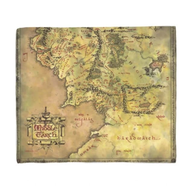 Lord Of The Rings Middle Earth Fleece Blanket - M