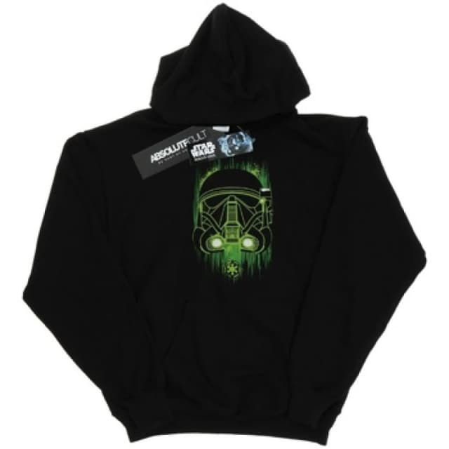 Star Wars Rogue One Death Trooper Green Helmet Hoodie Black male