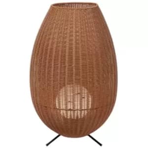 Lucide COLIN IP44 - 50cm Table Lamp Outdoor - LED - 1x3W 3000K - IP44 - Light Wood