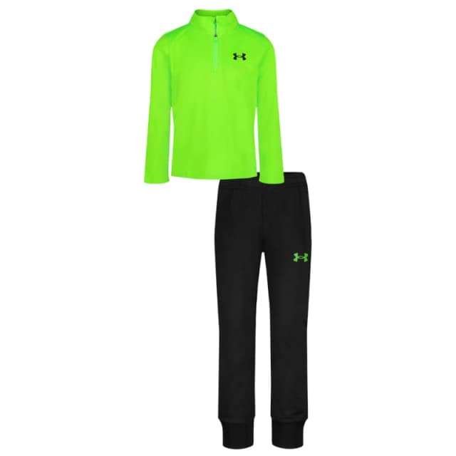 Under Armour 1/4 Zip Set Infant Boys Lime/Black male 2 - 3 Years