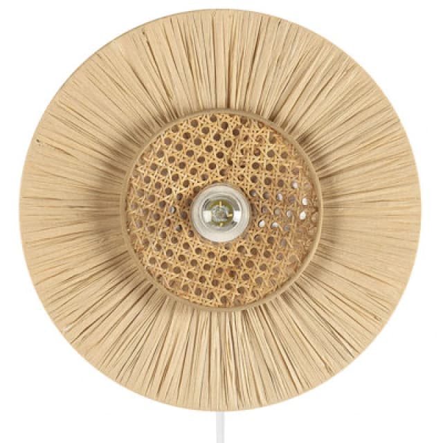 Beliani Boho Wall Lamp Yaapi Paper Natural