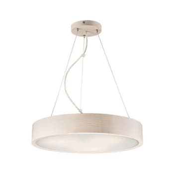 Lamkur Lighting - Cylindrical Pendant Ceiling Light White, 3x E27