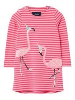 Joules Toddler Girls Kaye Flamingo Dress - Pink, Size 1 Year, Women